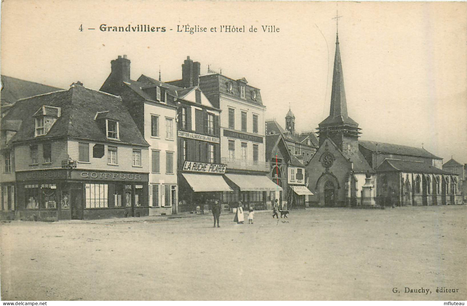 60* GRANDVILLIERS  Eglise Et Hotel De Ville        RL35.0093 - Grandvilliers