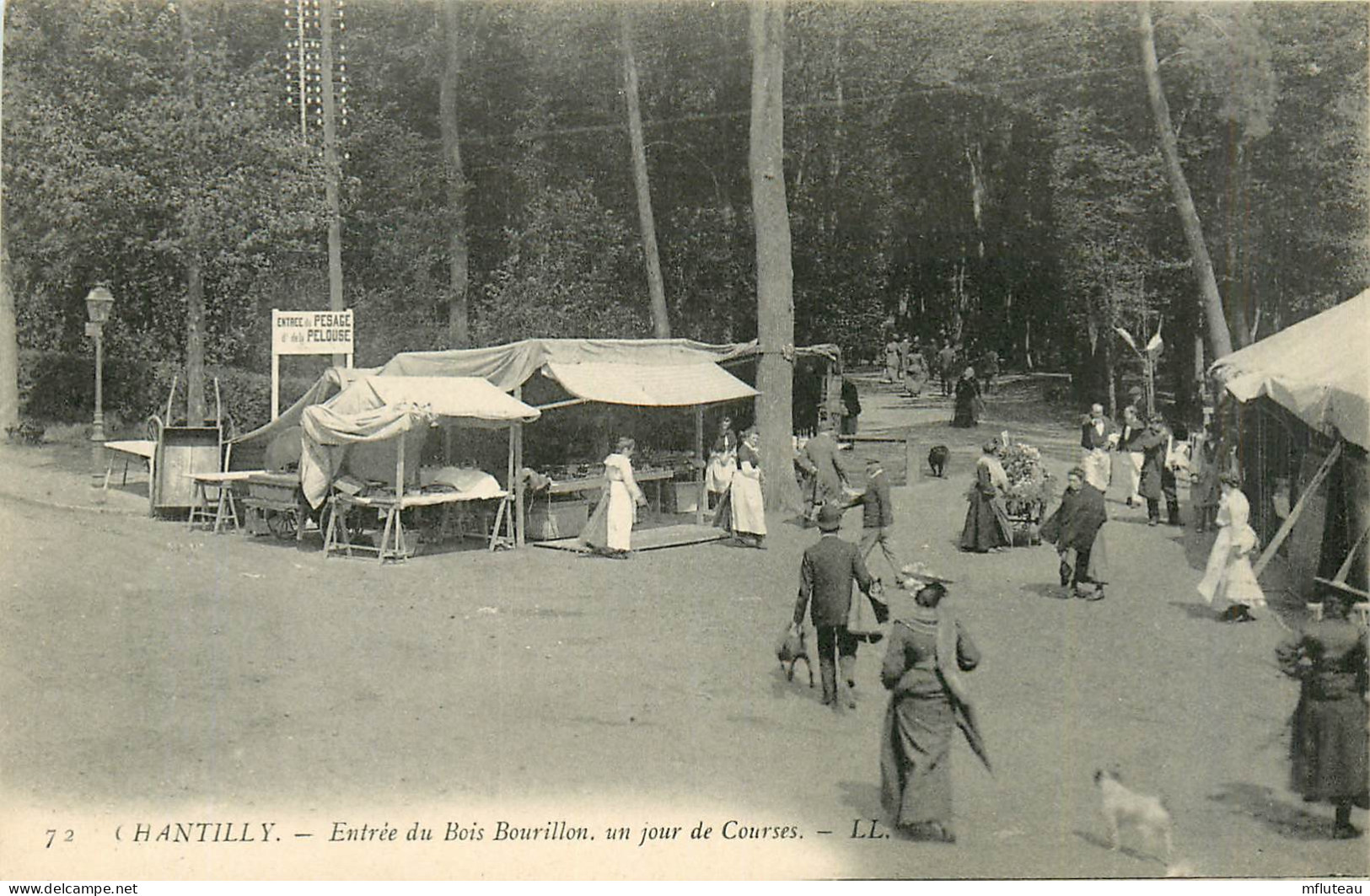 60* CHANTILLY  Entree Du Bois Bourillon Un Jour De Courses      RL35.0045 - Chantilly