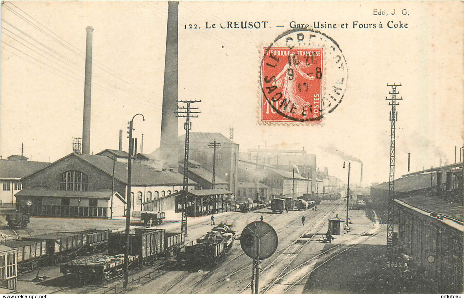 71* LE CREUSOT  Gare -usine Et Fours A Coke RL35.1043 - Le Creusot