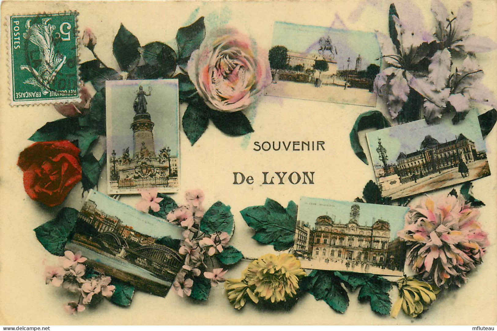 69* LYON  « souvenir «   Multi-vues        RL35.0964 - Andere & Zonder Classificatie