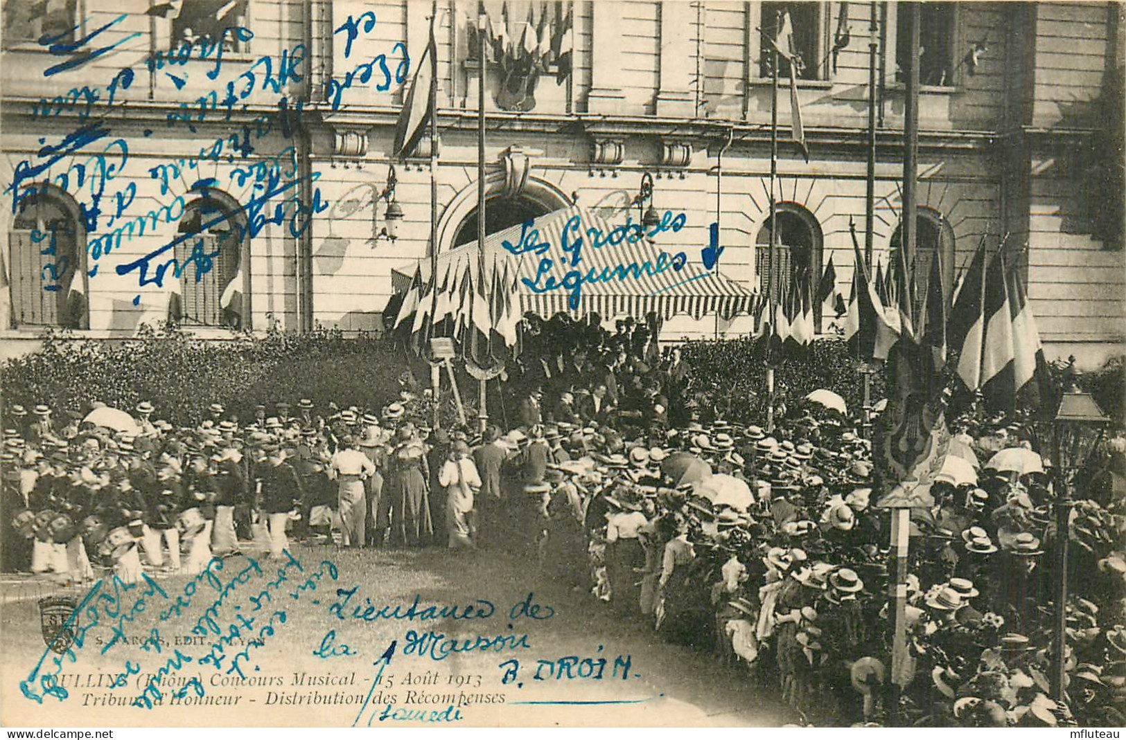 69* OULLINS  Concours Musical 1913  Distribution Recompenses        RL35.0922 - Oullins