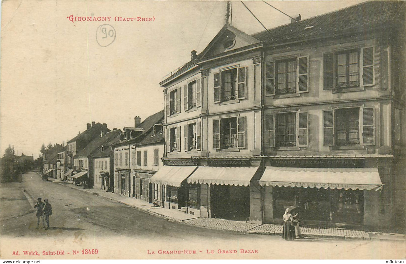 68* GIROMAGNY      Grande Rue  Grand Bazar    RL35.0836 - Autres & Non Classés