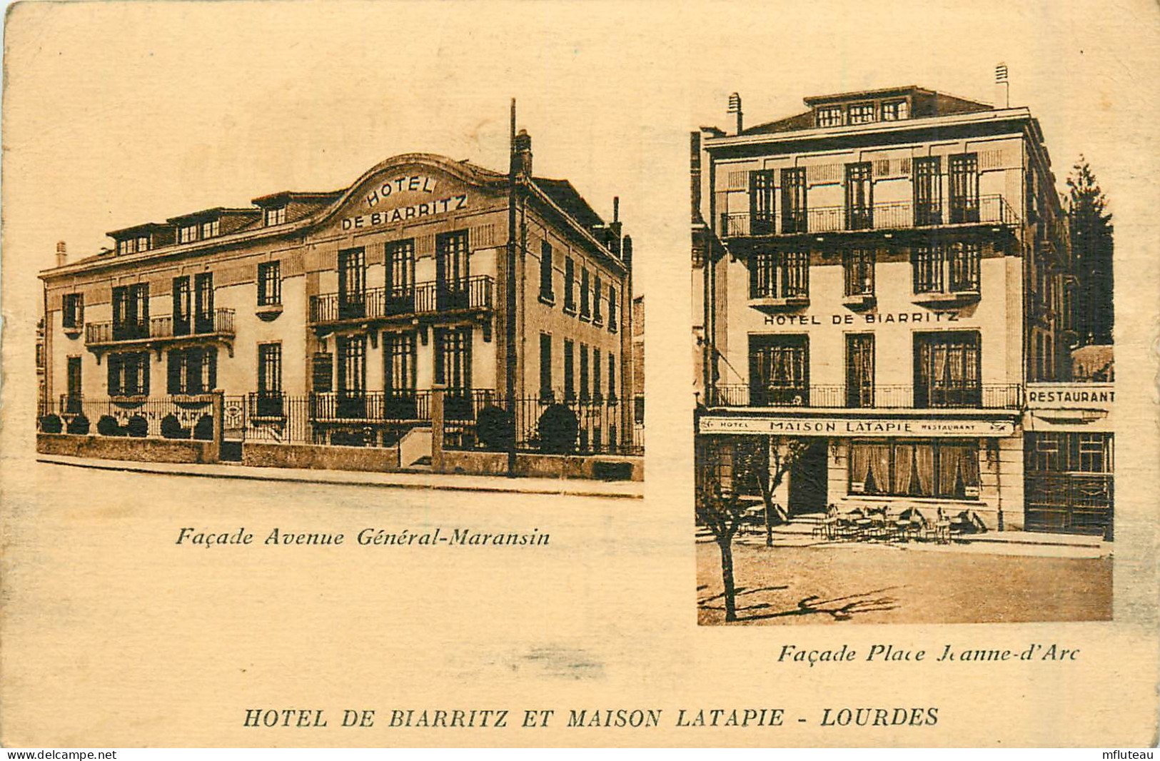 65* LOURDES  Hotel De Biarritz        RL35.0682 - Lourdes