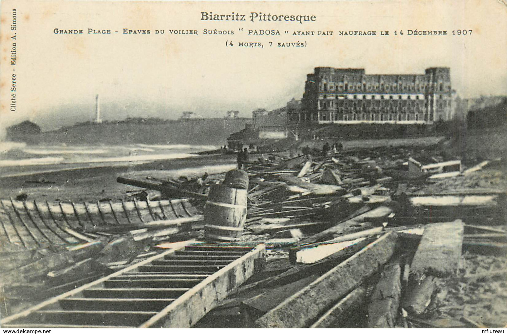 64* BIARRITZ    Epave Du Voilier Suedois « padosa »      RL35.0622 - Biarritz