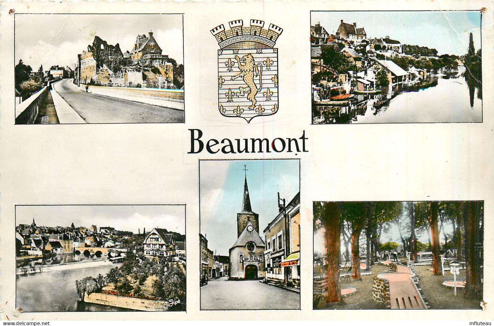 72* BEAUMONT  Multi-vues  (CPSM 9x14cm)         RL35.1300 - Beaumont Sur Sarthe