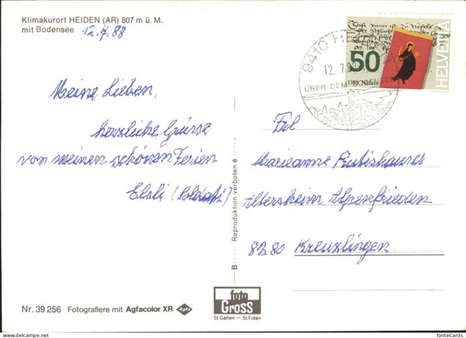 11337552 Heiden AR Ortsansicht Mit Bodensee Heiden - Altri & Non Classificati