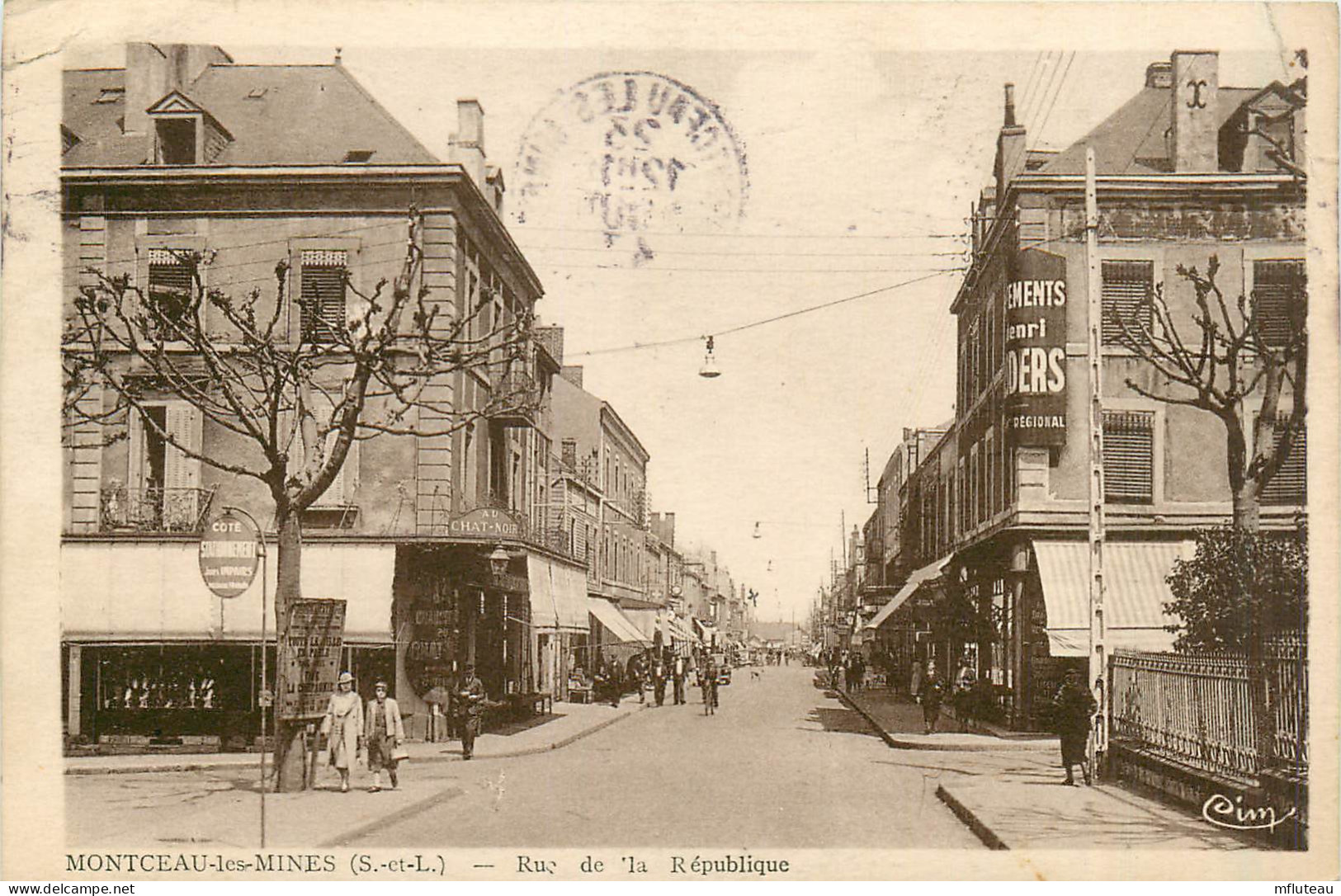 71* MONTCEAU LES MINES  Rue De La Republique        RL35.1087 - Montceau Les Mines