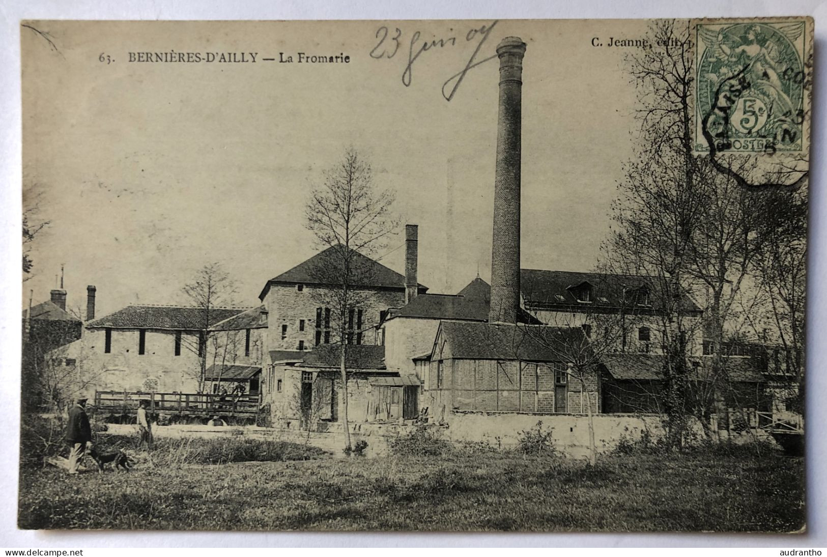 CPA Peu Courante 14 BERNIERES D'AILLY - La Fromagerie 1907 - Other & Unclassified