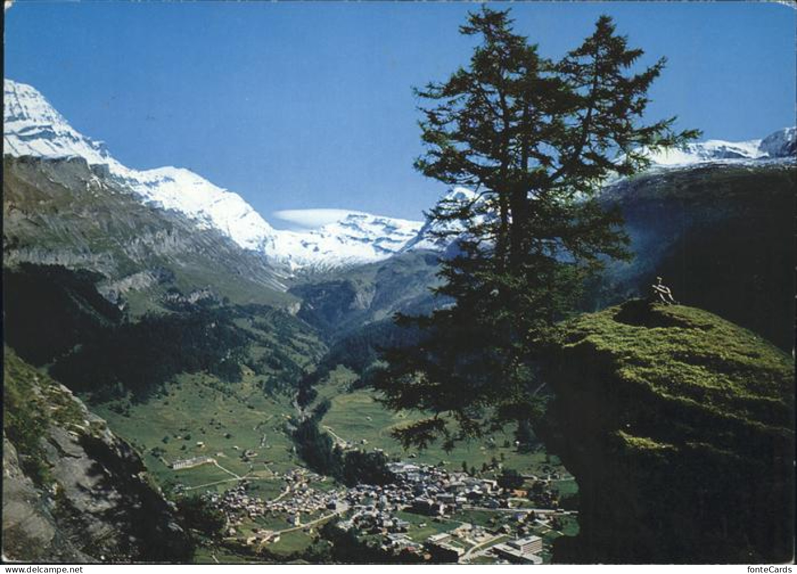 11337528 Leukerbad Panorama Mit Balmhorn Und Gitzifurgge Loeche-les-Bains - Andere & Zonder Classificatie