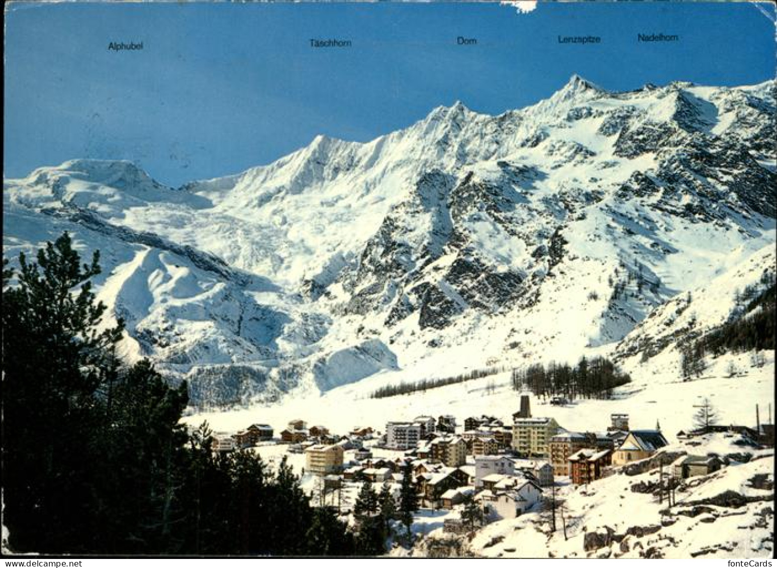 11337466 Saas-Fee Panorama Mit Wallis Saas Fee - Autres & Non Classés