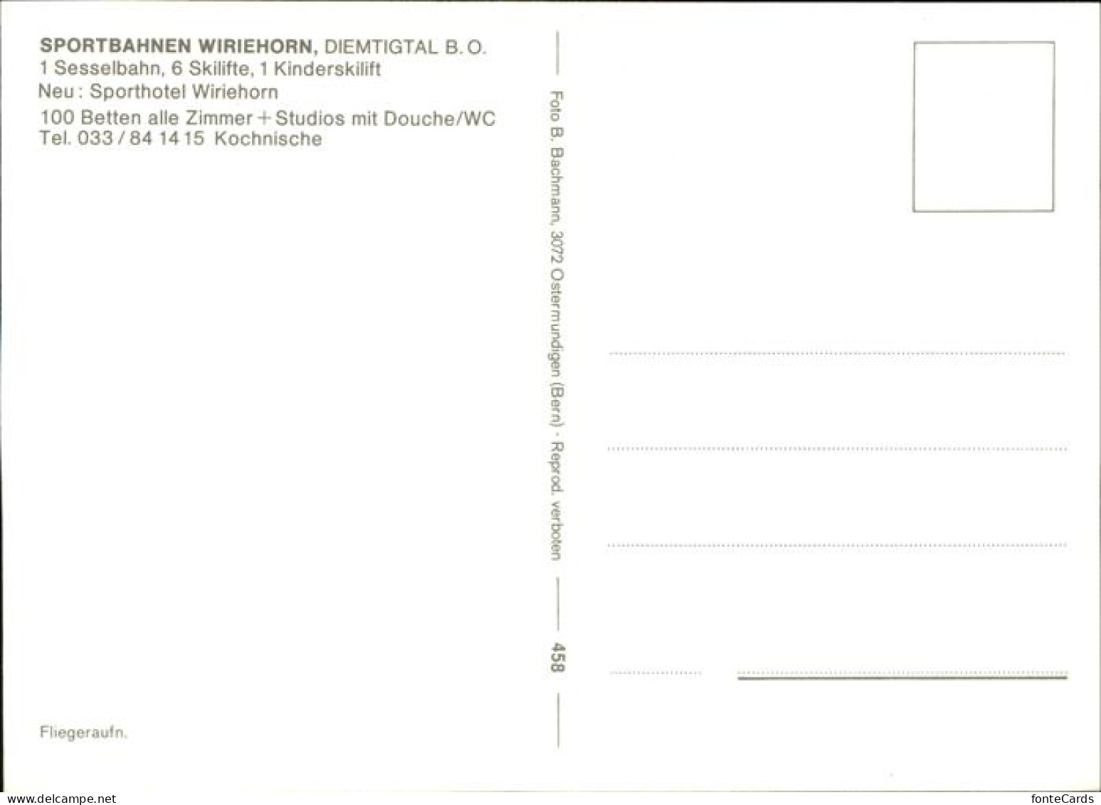 11337444 Diemtigen Sportbahnen Wiriehorn Sporthotel Diemtigen - Otros & Sin Clasificación