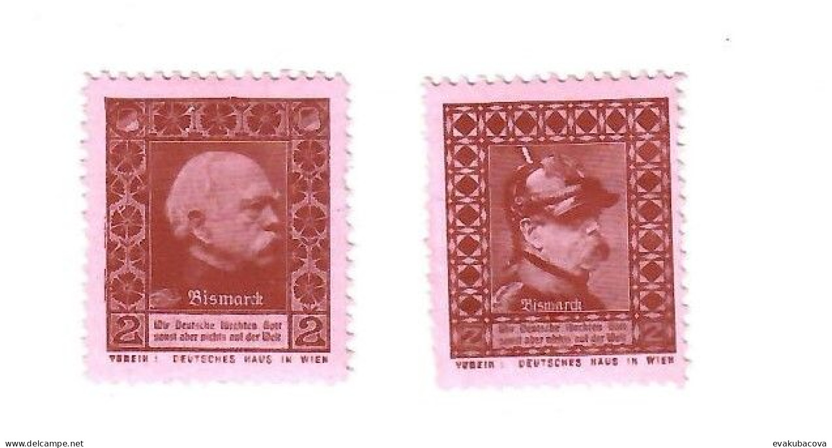 Mi.697 2x 25mmx30mm - Guerre 1914-18