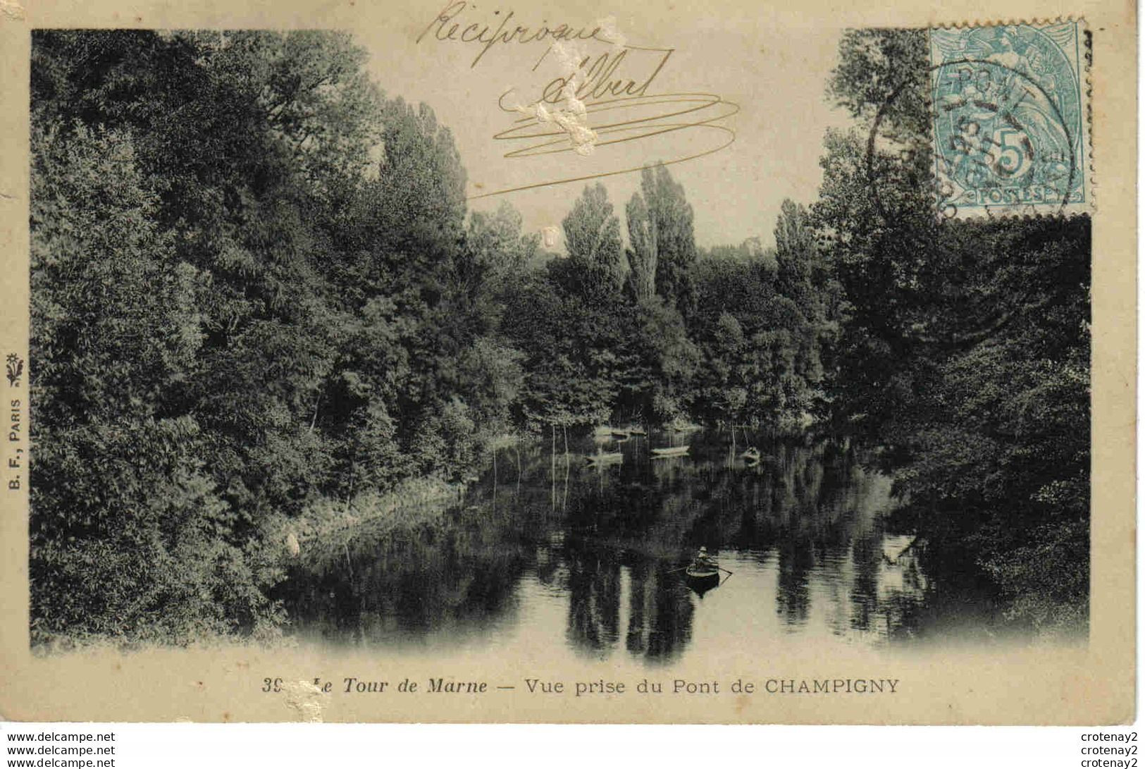94 LE TOUR DE MARNE N°39 Vue Prise Du Pont De CHAMPIGNY En 1904 B.F Paris VOIR DOS Non Séparé - Champigny Sur Marne