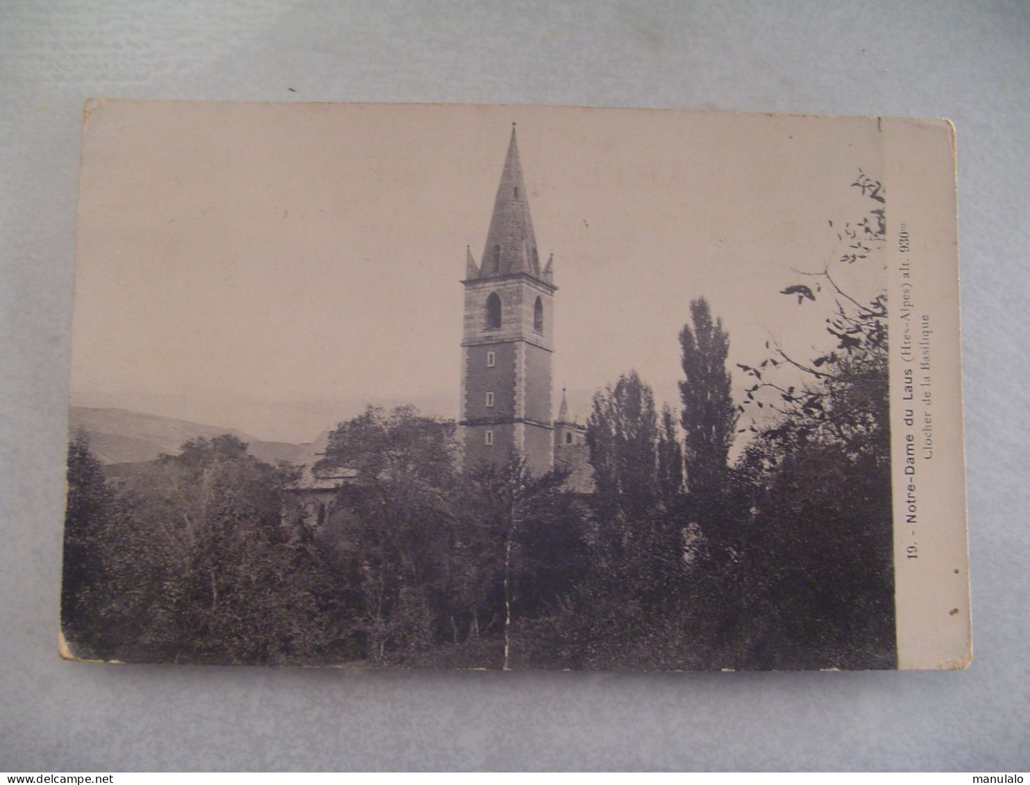 D 05 - Notre Dame De Laus - Clocher De La Basilique ( Carte Abimée) - Autres & Non Classés