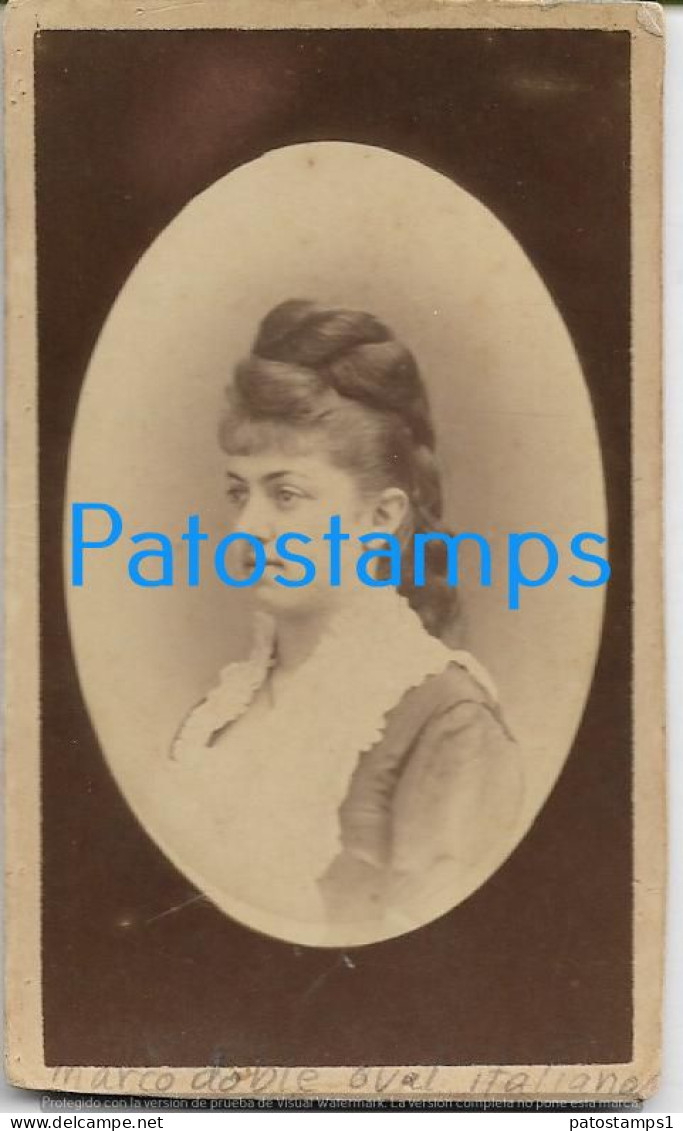 228788 URUGUAY MONTEVIDEO COSTUMES WOMAN PHOTOGRAPHER FLERGUIN CARD VISIT 6 X 9.5 CM  PHOTO NO POSTAL POSTCARD - Fotografia