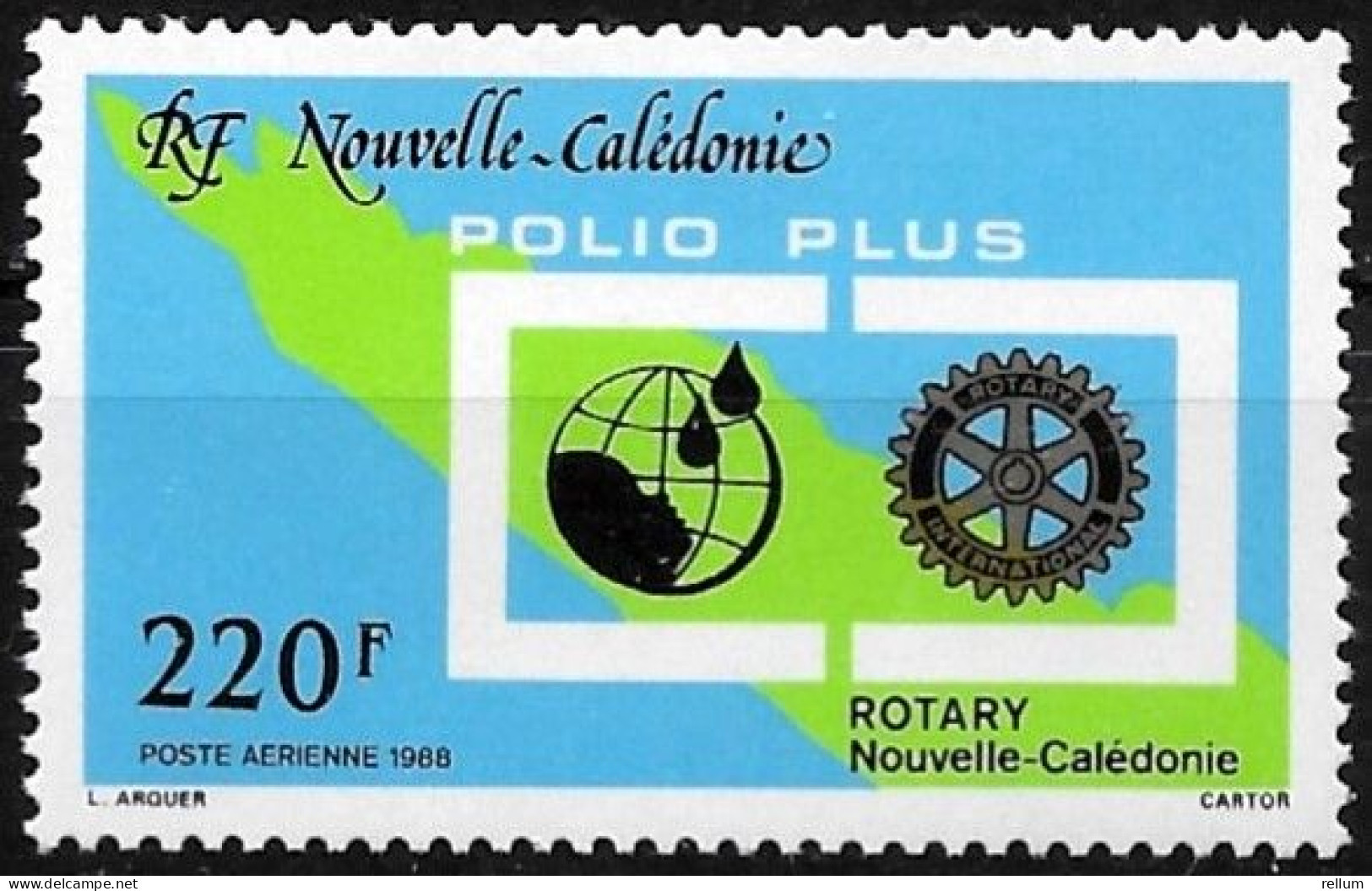 Nouvelle Calédonie 1988 - Yvert N° PA 260 - Michel N° 837 ** - Nuevos