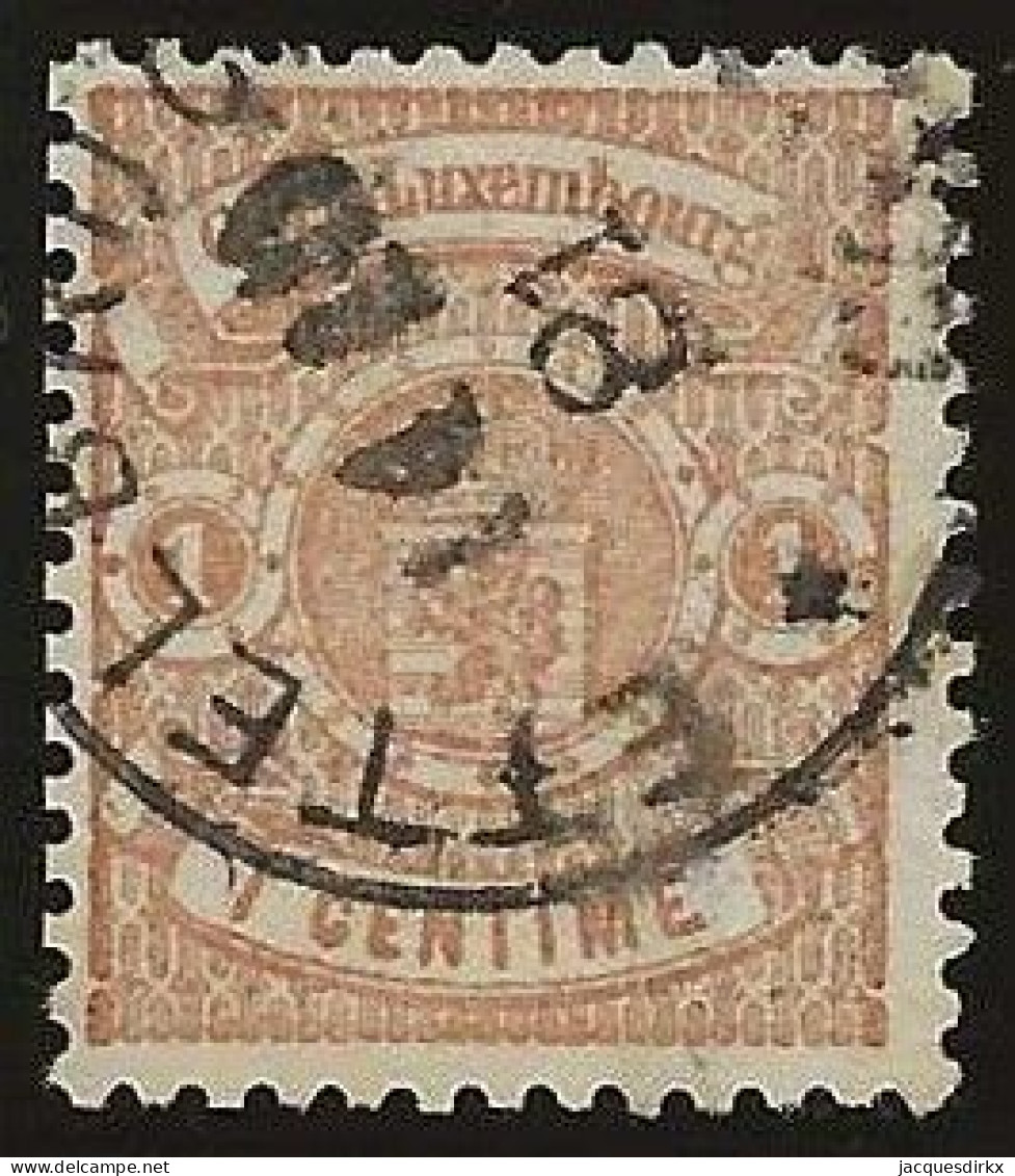 Luxembourg  .  Y&T   .   26  . 1874-80  .  Perf. 13    .    O   .    Oblitéré - 1859-1880 Stemmi