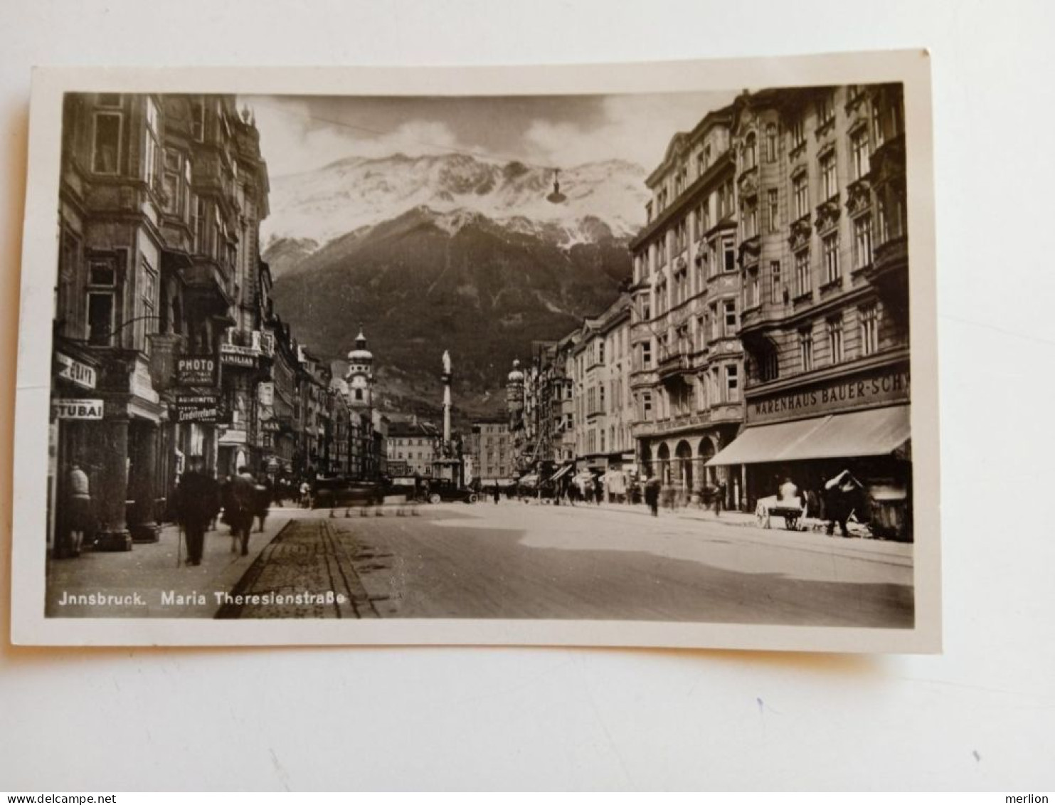 D202660   AK- CPA  -Maria Theresienstraße Innsbruck -Tirol  - Ca 1939  FOTO-AK  Peter Triem - Other & Unclassified