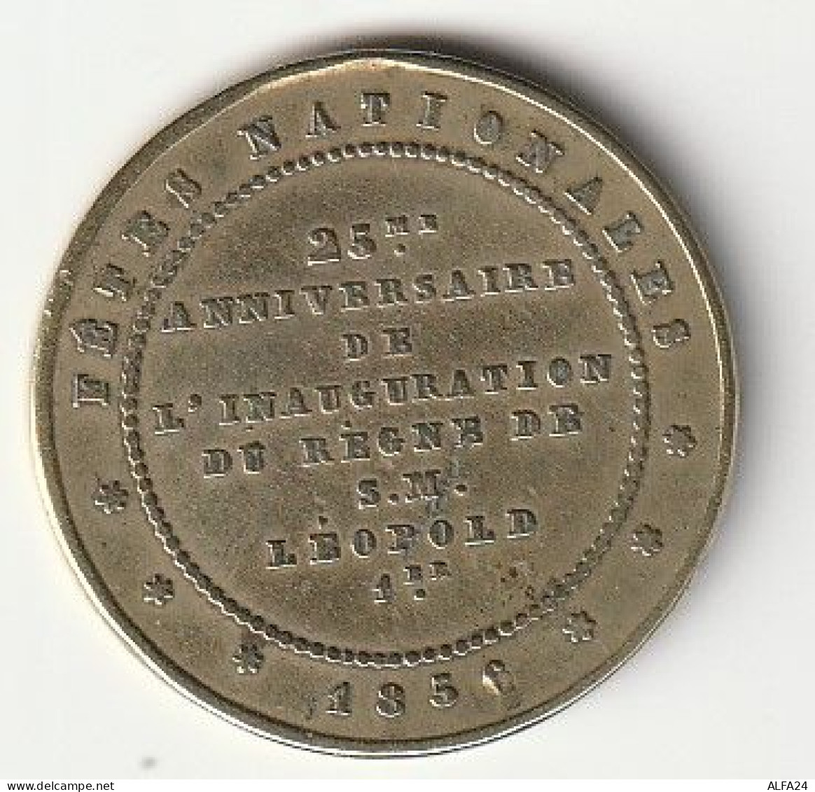 MEDAGLIA 1856 REGNO LEOPOLD BELGIO (MDG39.5 - Autres & Non Classés