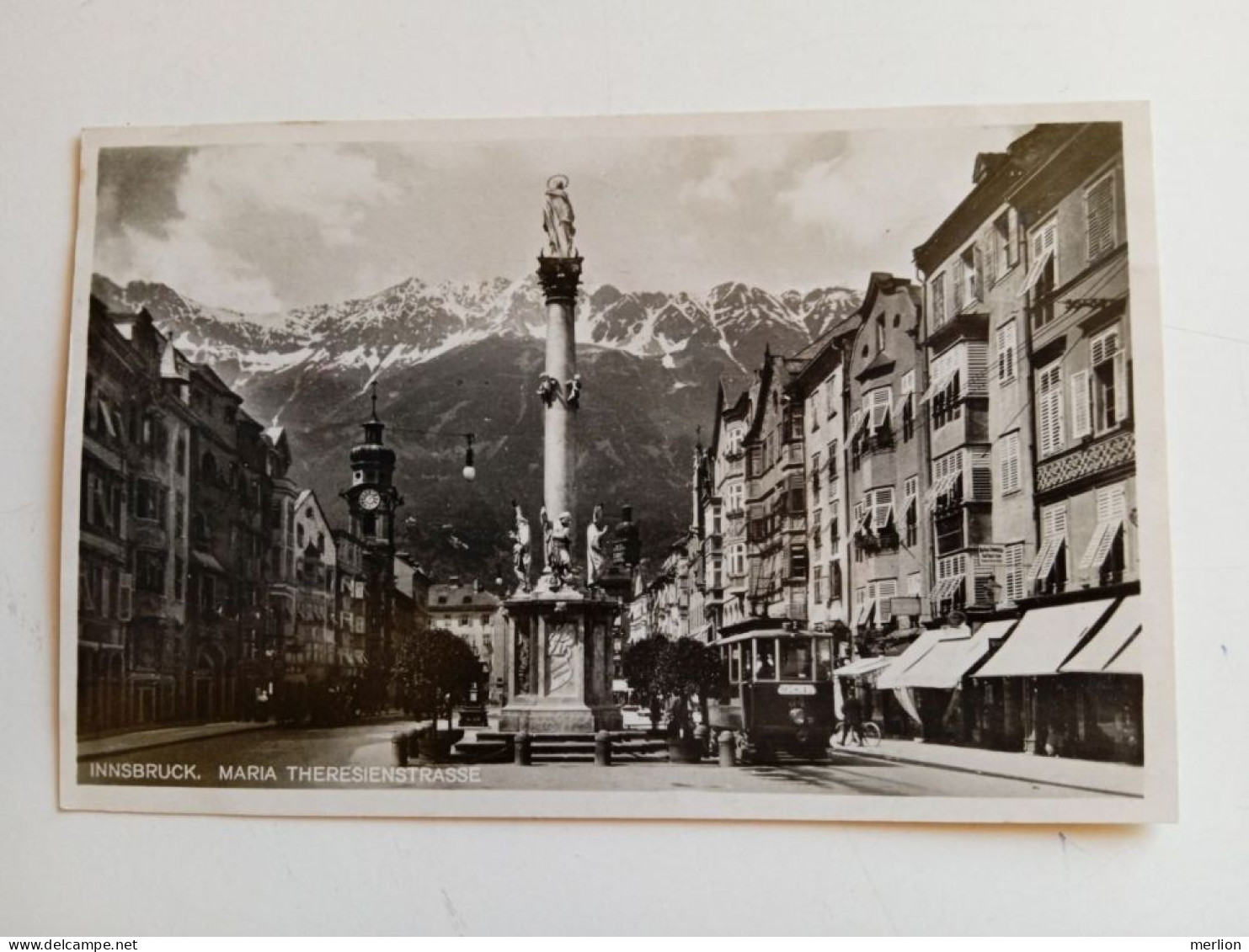 D202661  AK- CPA  -Maria Theresienstraße Innsbruck -Tirol  - Ca 192 9  FOTO-AK Karl Redlich -tram Straßenbahn Tranvia - Innsbruck