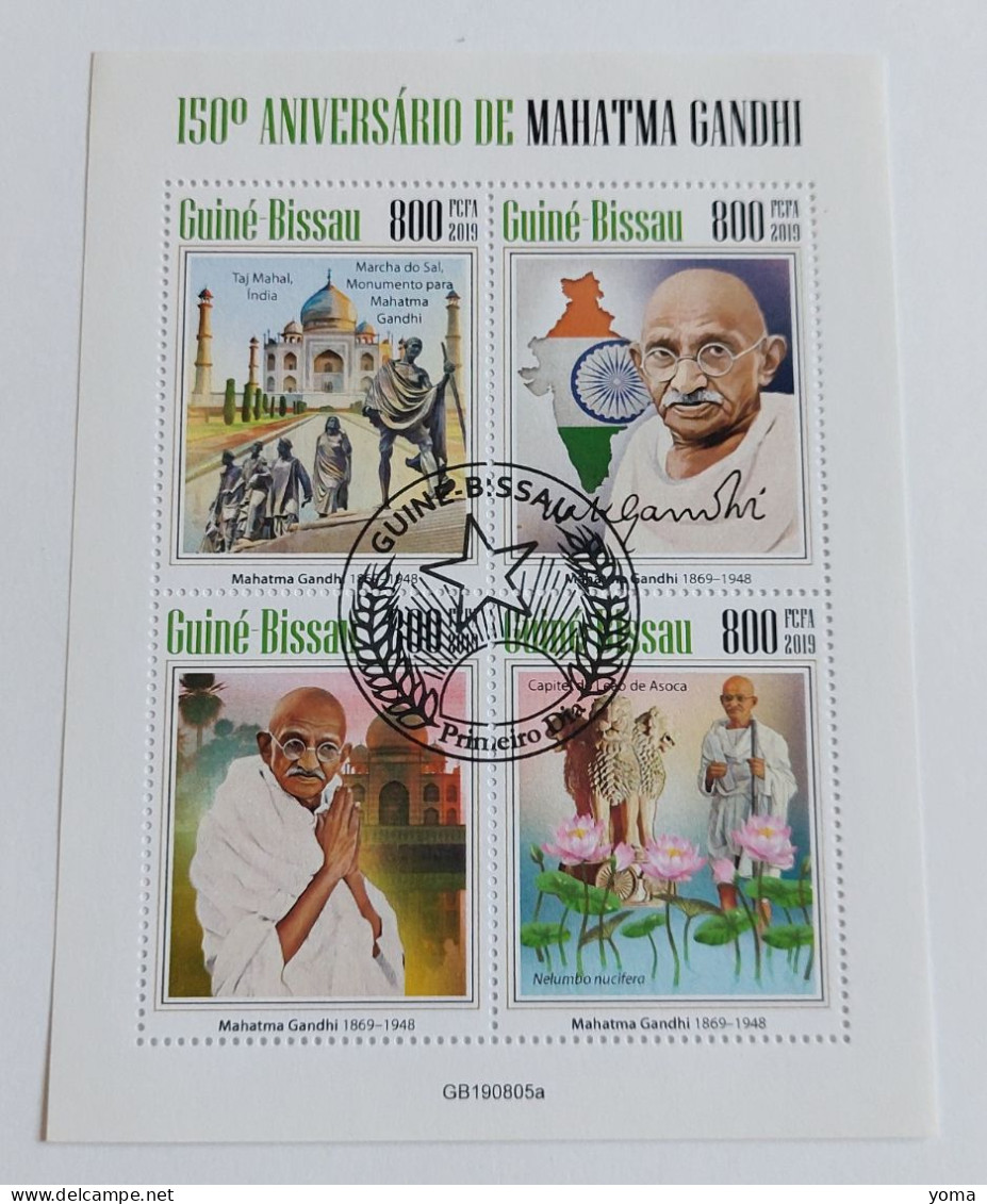 Mahatma Gandhi   -  Oblitérés - Guinea-Bissau