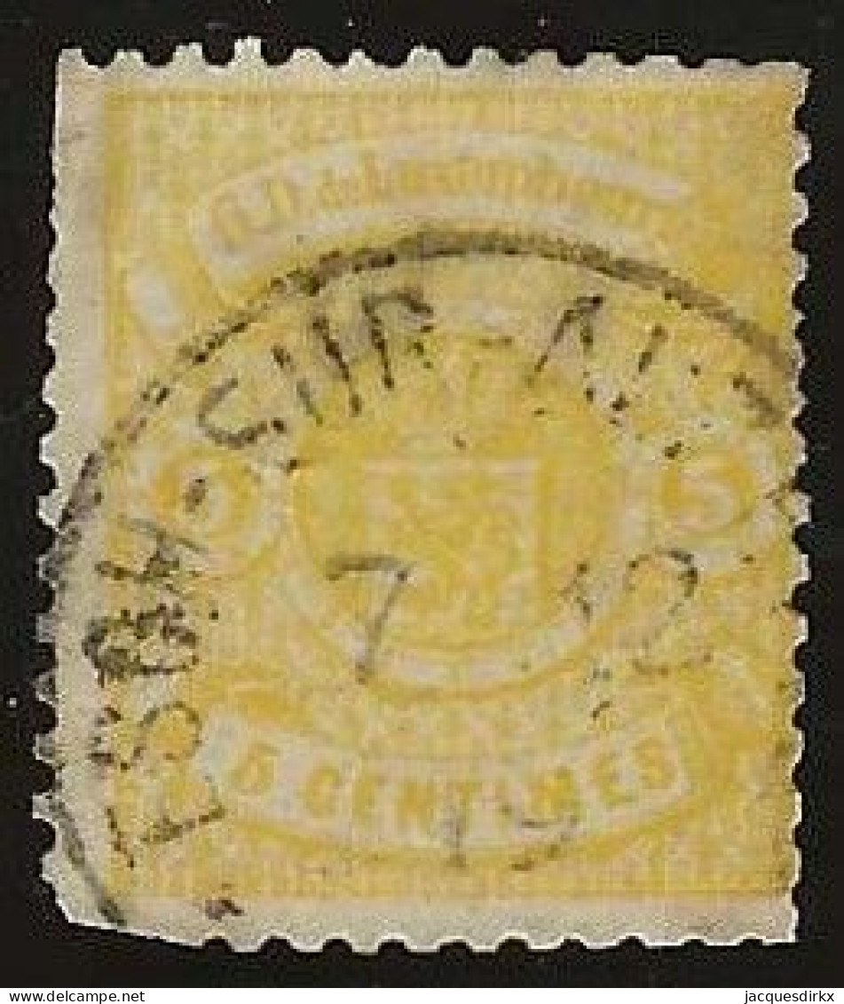 Luxembourg  .  Y&T   .   29     . 1874-80  .  Perf. 13    .    O   .    Oblitéré - 1859-1880 Wappen & Heraldik