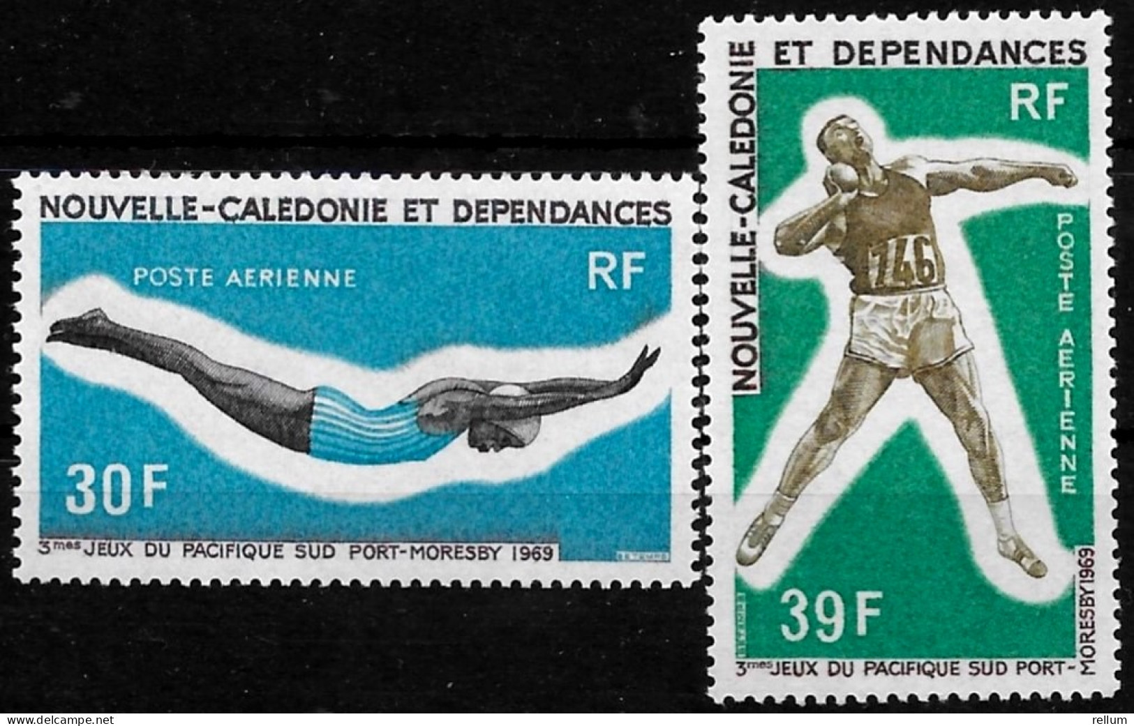 Nouvelle Calédonie 1969 - Yvert N° PA 106/107 - Michel N° 475/476 ** - Ungebraucht