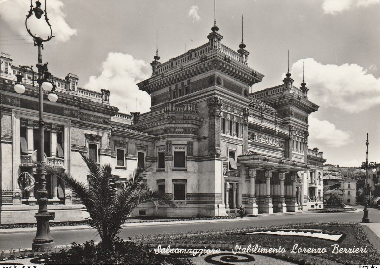 AD331 Salsomaggiore Terme (Parma) - Stabilimento Lorenzo Berzieri / Viaggiata 1955 - Autres & Non Classés