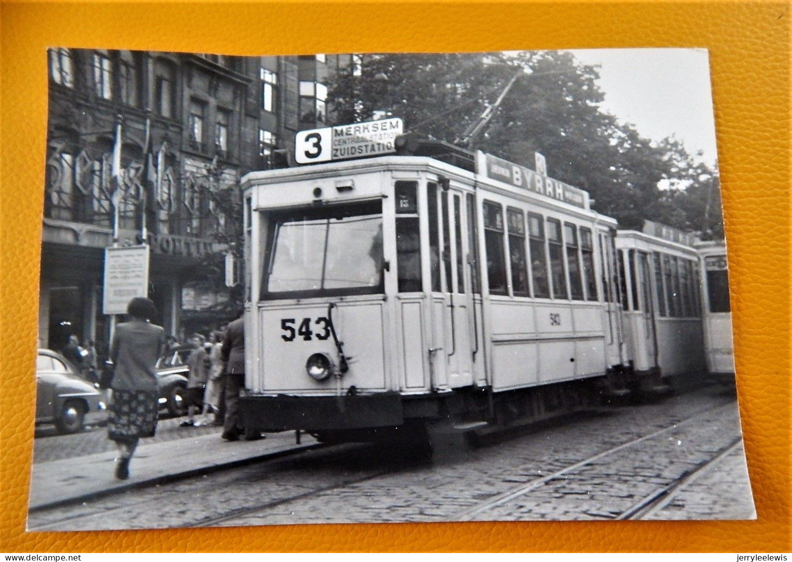 ANTWERPEN  -  De Keyserlei   - Tramway 1951  -  Foto  J. Bazin  (15 X 10.5 Cm) - Tramways