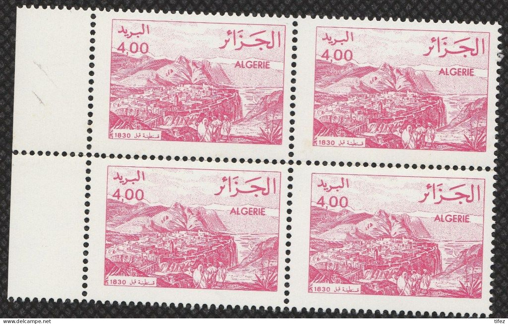 Bloc De 4 : N° 804a Neuf**MNH - Année 1984 : Vues D'Algérie A/v 1830 (cadre Petit)       - (g) - Algerije (1962-...)