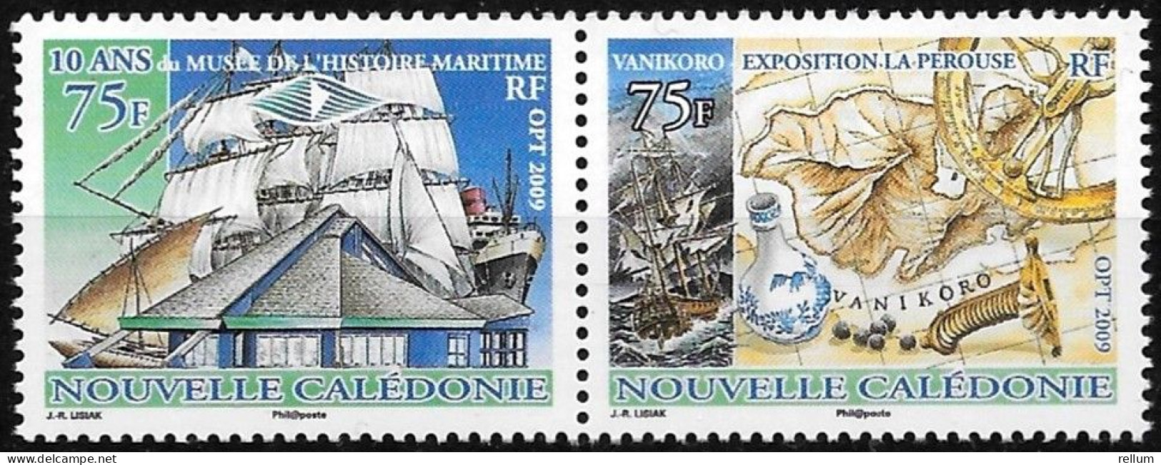 Nouvelle Calédonie 2009 - Yvert Et Tellier Nr. 1080/1081 Se Tenant - Michel Nr. 1514/1515 Zusammenhängend ** - Neufs