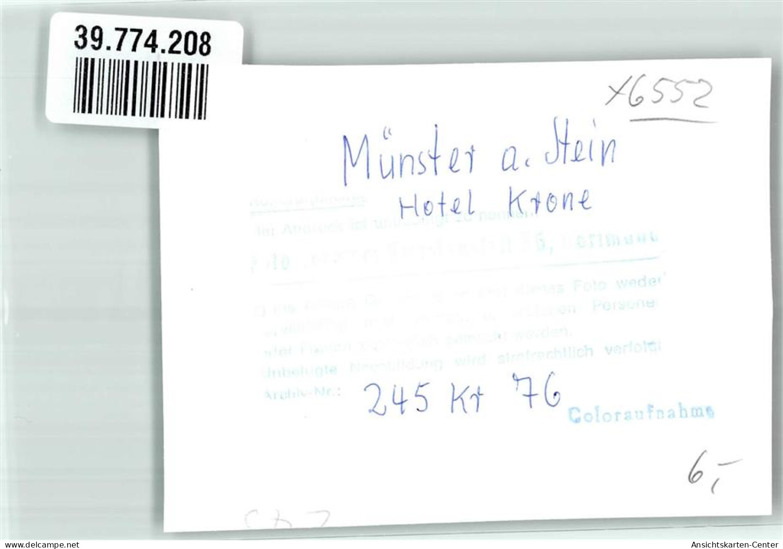 39774208 - Bad Muenster-Ebernburg Am Stein - Autres & Non Classés