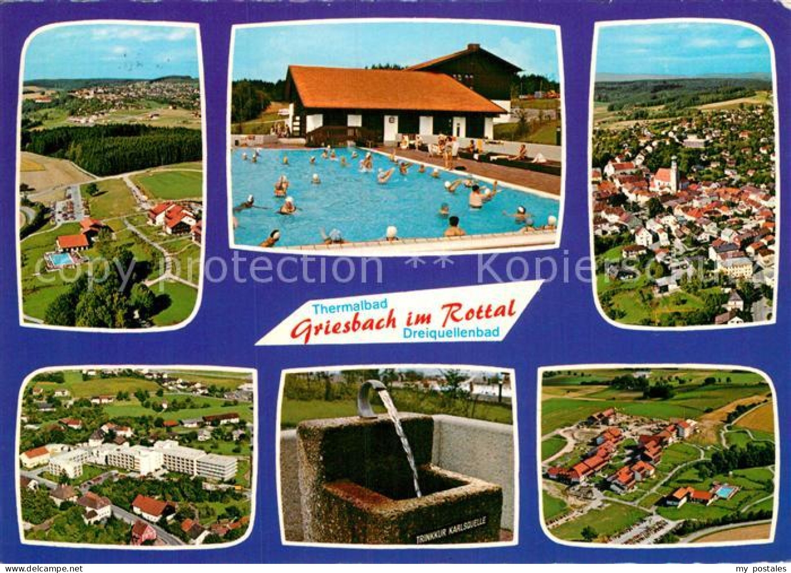 72934732 Griesbach Rottal Thermalbad Brunnen Quelle Luftkurort Fliegeraufnahme B - Altri & Non Classificati