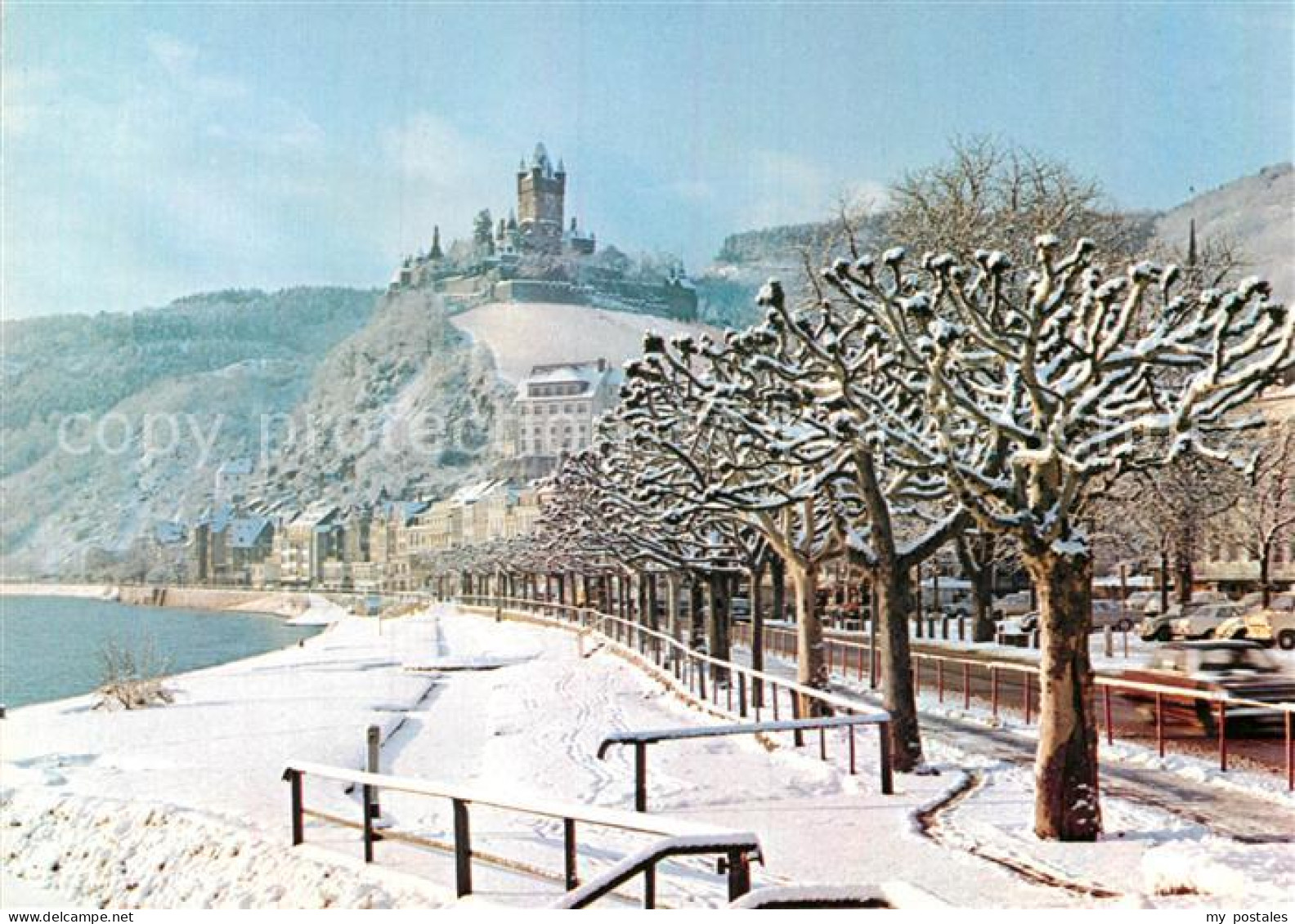 72934712 Cochem Mosel Winterpanorama Mit Reichsburg Cochem - Cochem