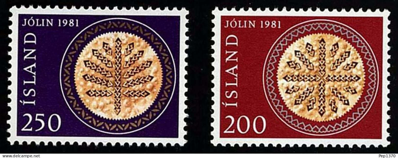 ISLANDIA 1981 - ICELAND - NAVIDAD - YVERT 527/528** - Neufs