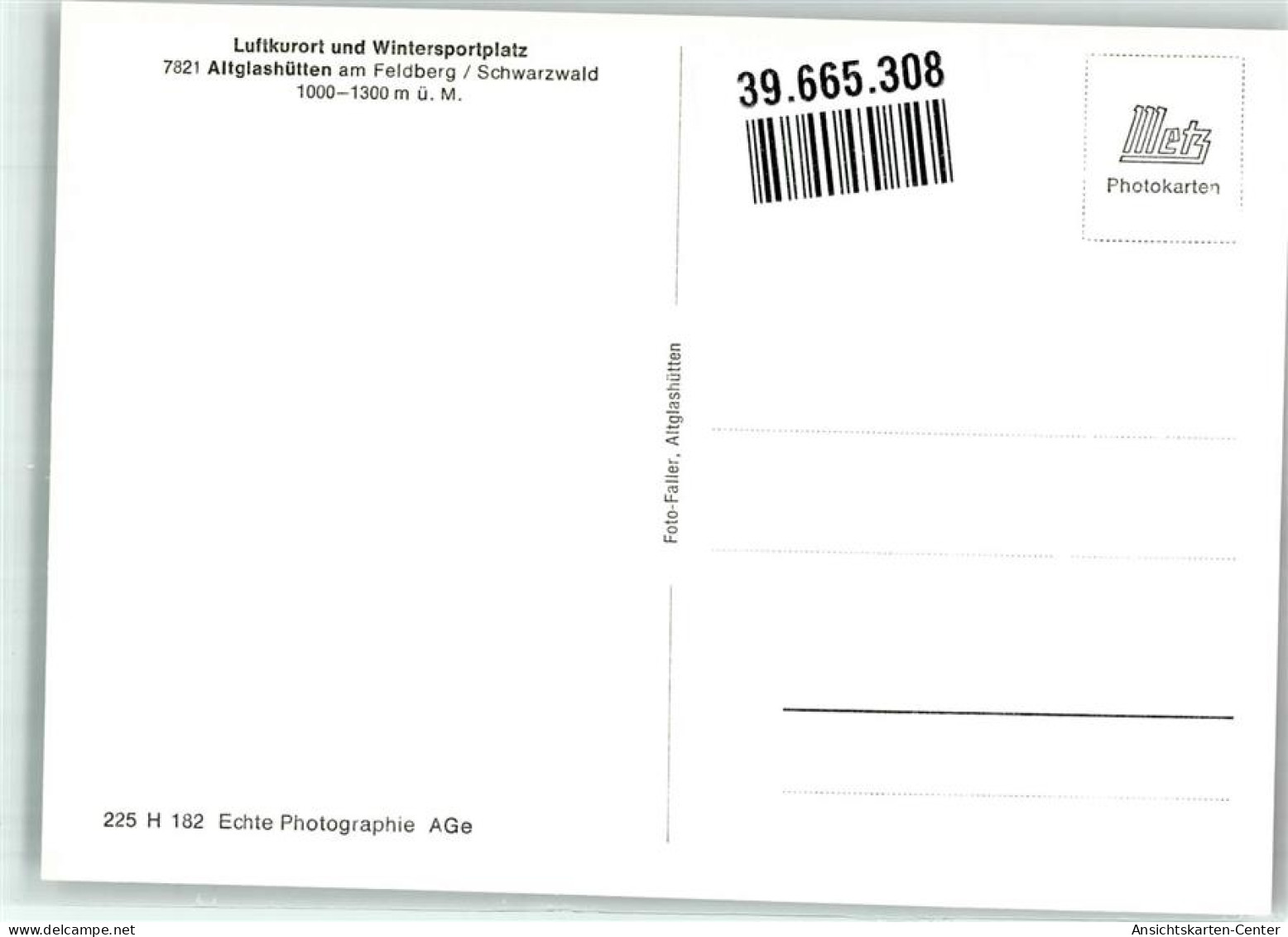 39665308 - Altglashuetten , Schwarzw - Feldberg