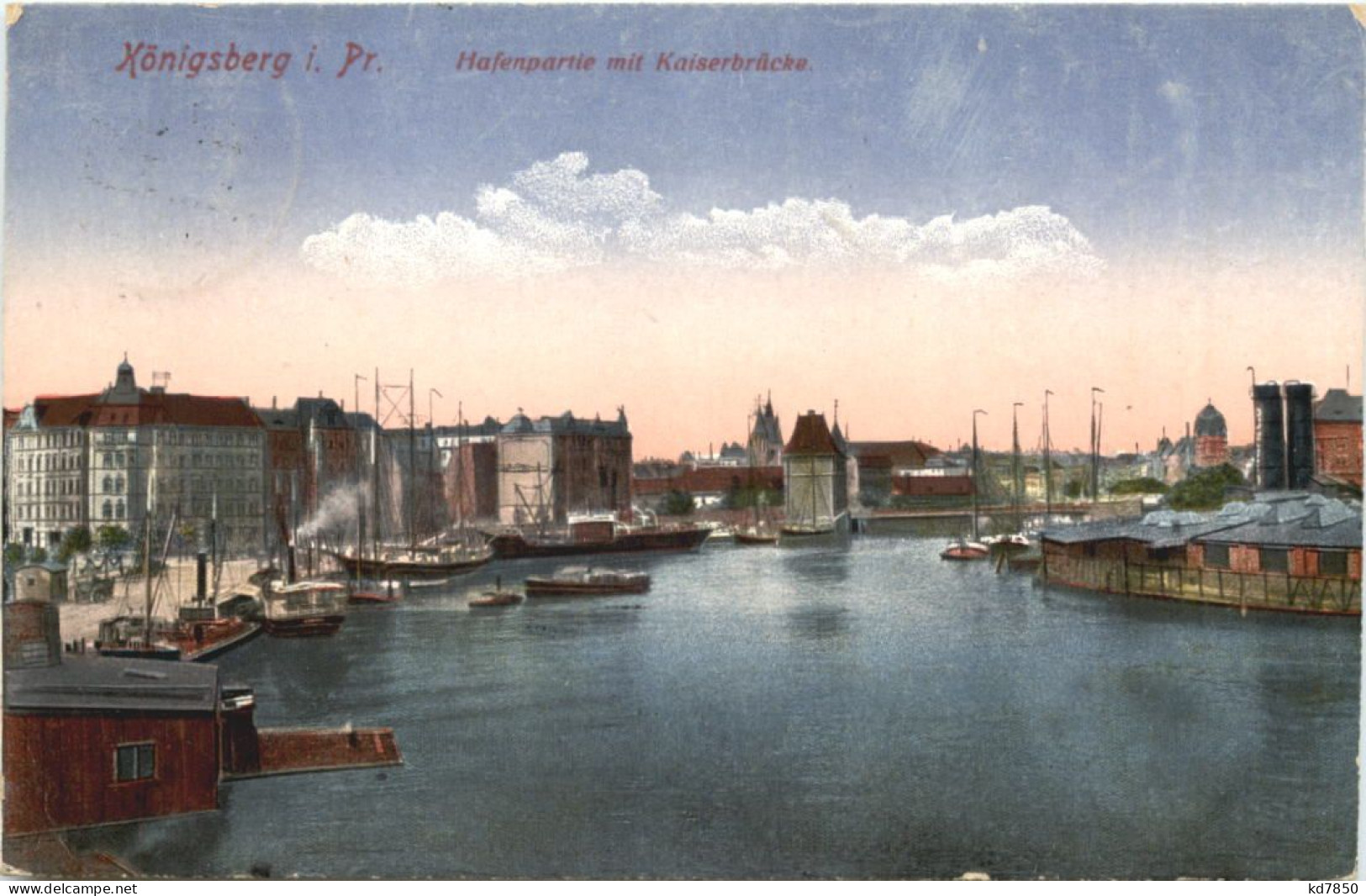 Königsberg - Hafenpartie Mit Kaiserbrücke - Ostpreussen