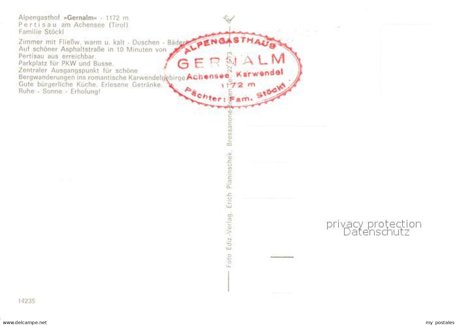 72934104 Achensee Gern Alm Alpengasthof Pertisau Achensee - Other & Unclassified