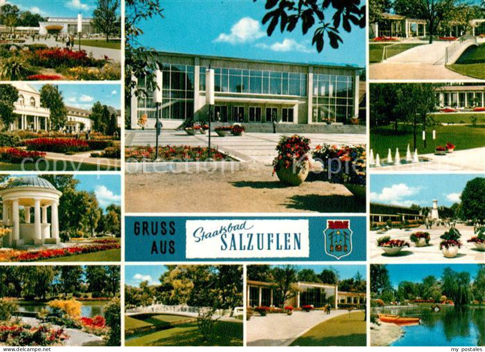 72933999 Bad Salzuflen Staatsbad Kurhaus Pavillon Kurpark Weiher Bad Salzuflen - Bad Salzuflen