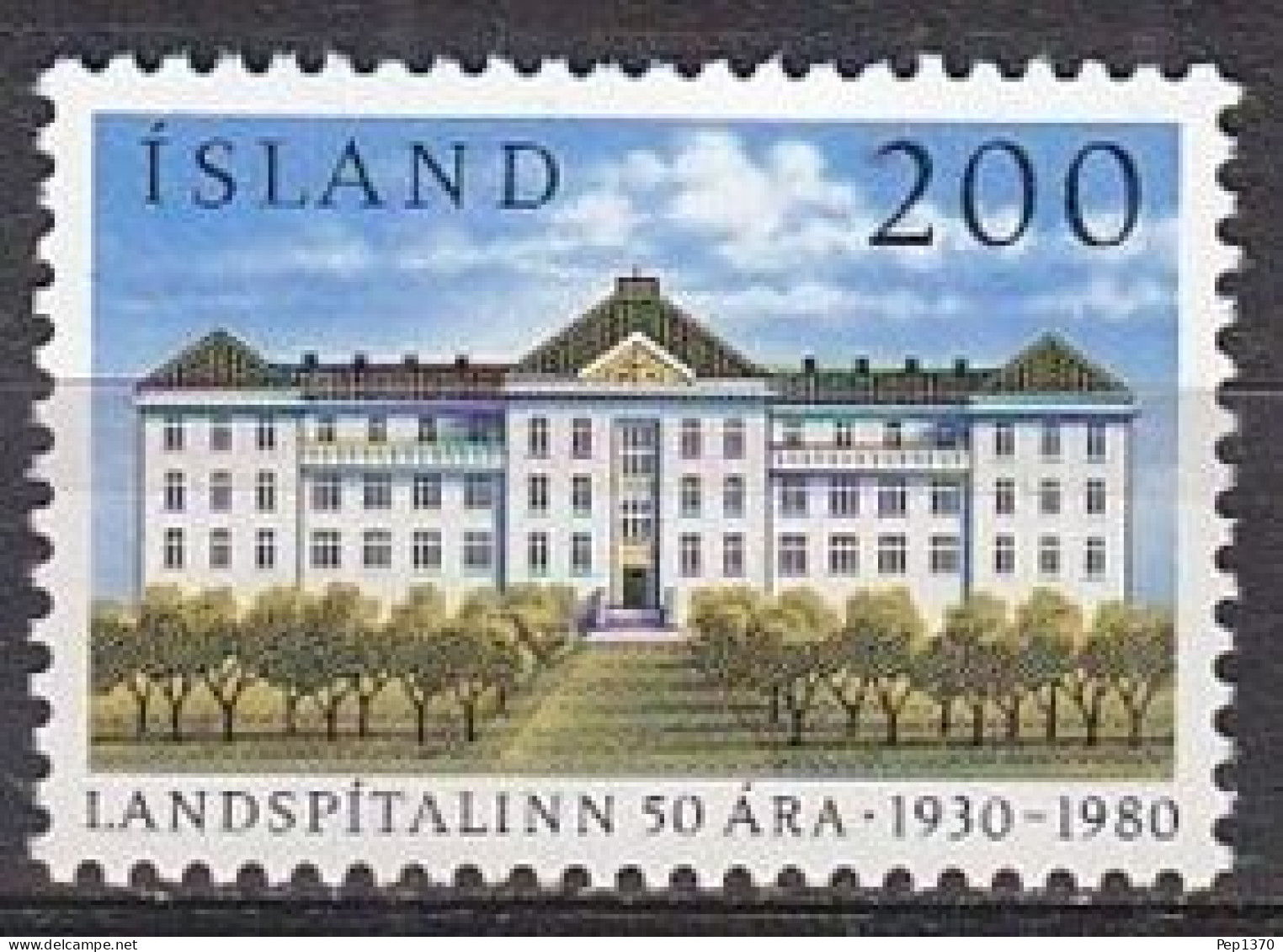 ISLANDIA 1980 - ICELAND - HOSPITAL NACIONAL - YVERT 514** - Geneeskunde