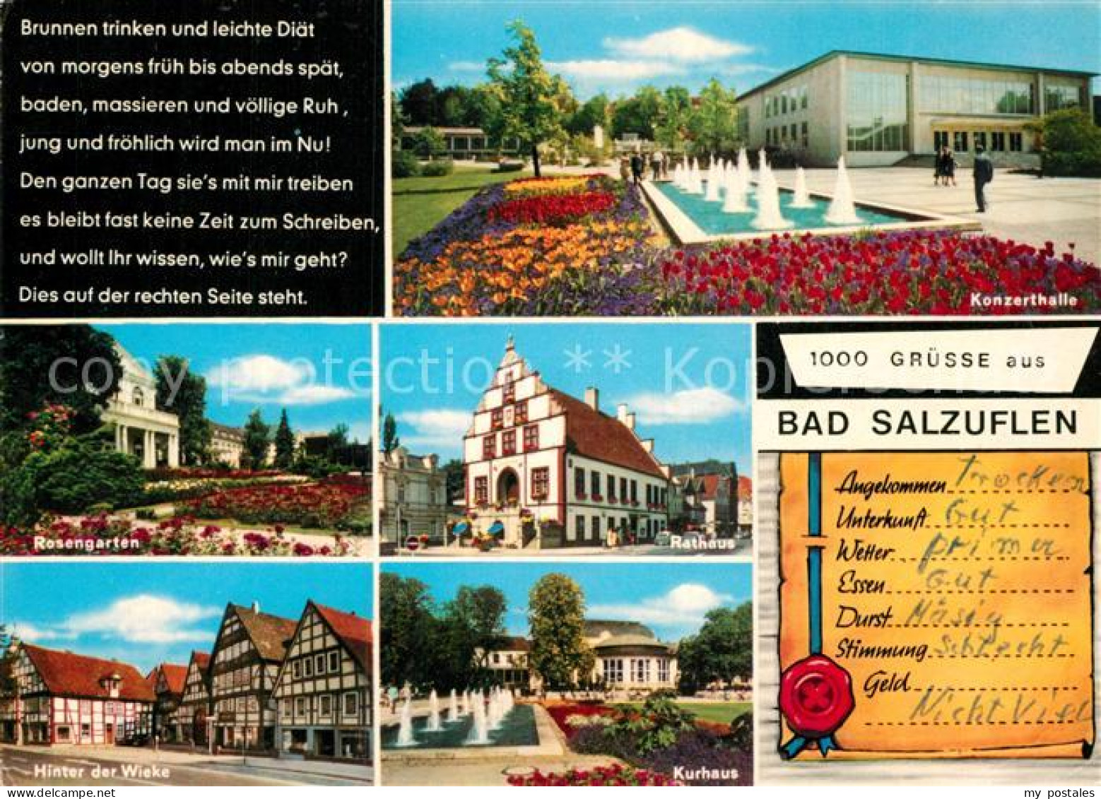 72933662 Bad Salzuflen Konzerthalle Rosengarten Rathaus Hinter Der Wieke Kurhaus - Bad Salzuflen