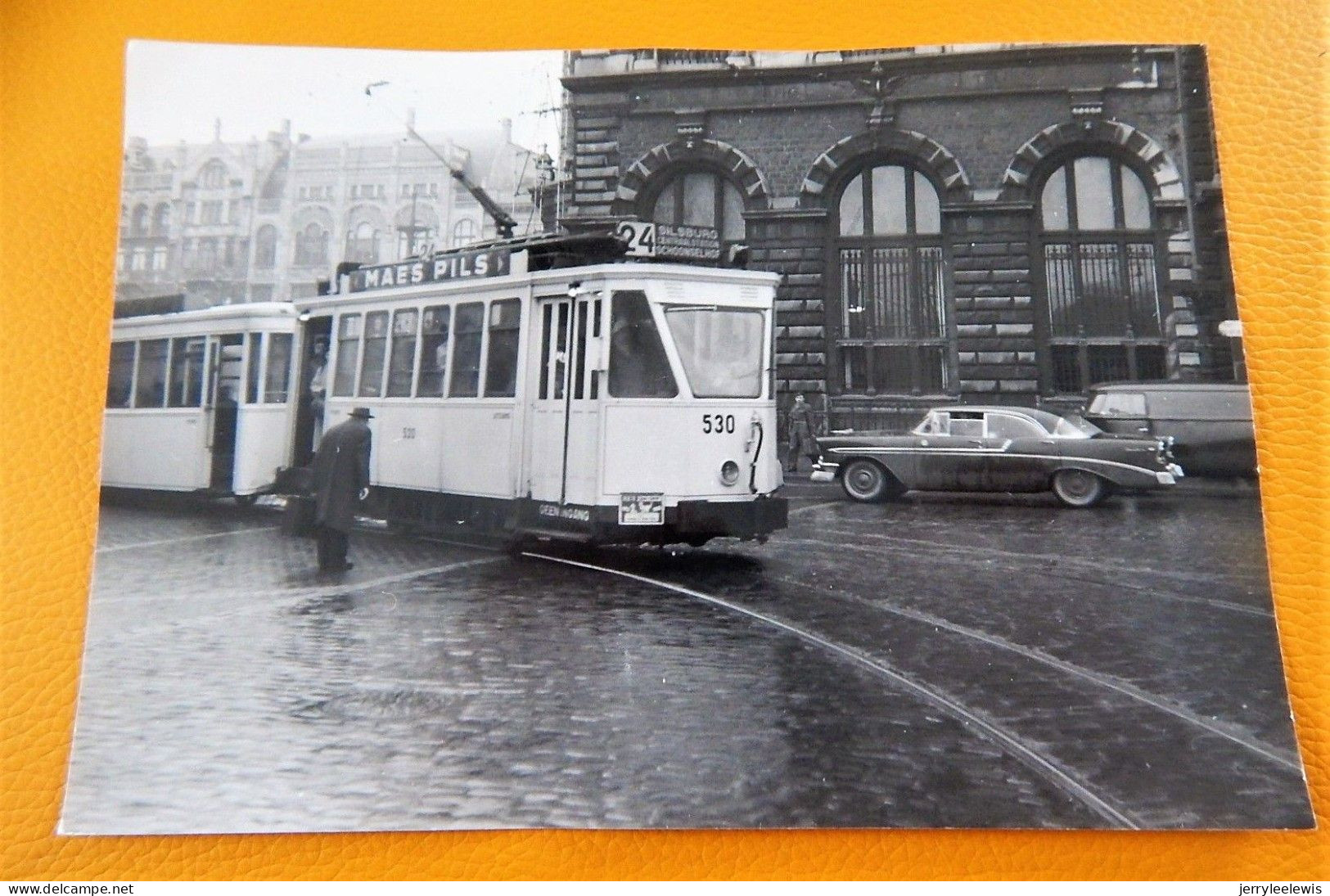 ANTWERPEN  -  Centraalstation- Tramway 1957  -  Foto  J. Bazin  (15 X 10.5 Cm) - Strassenbahnen