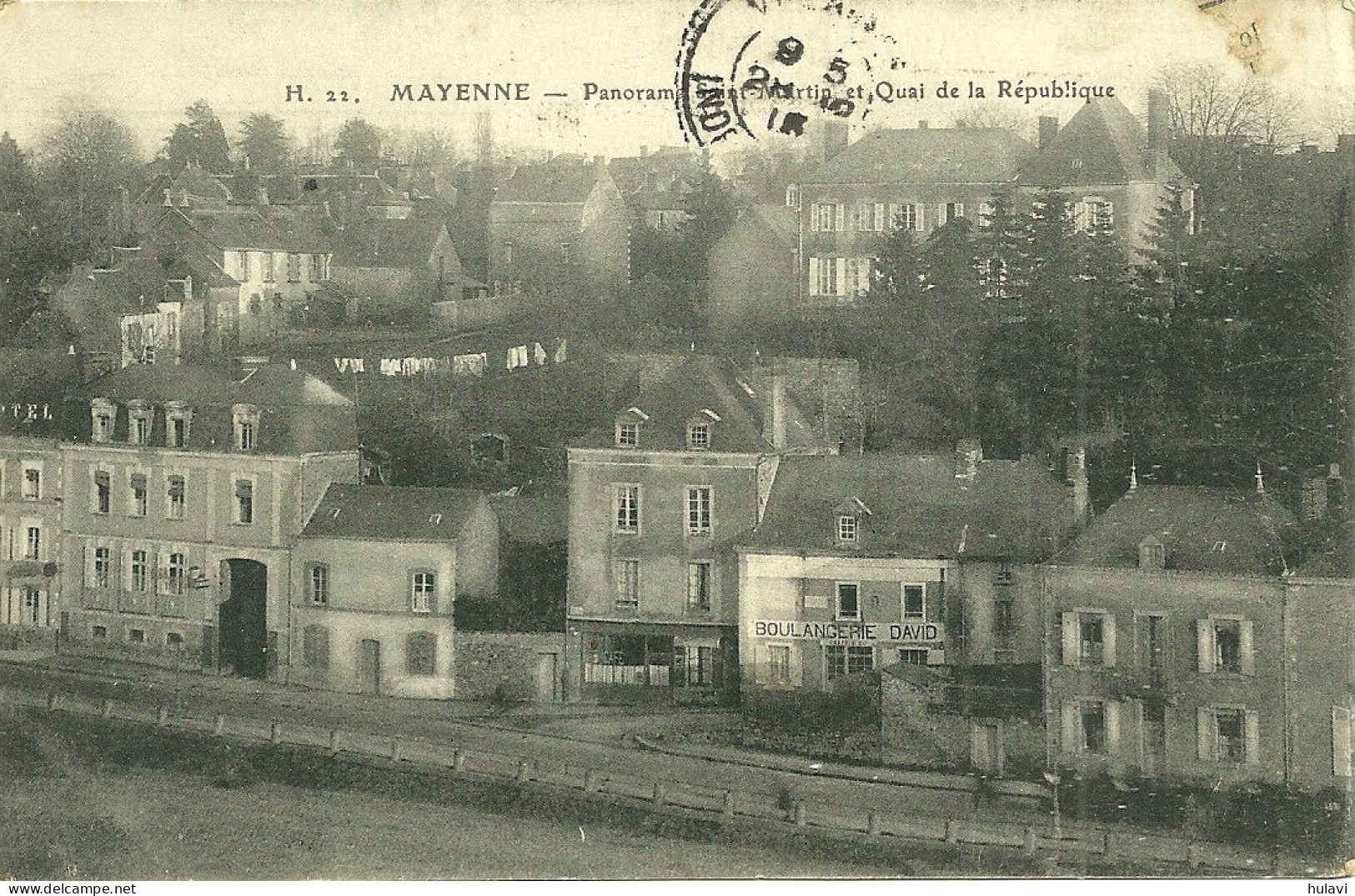 53  MAYENNE - PANORAMA SAINT MARTIN ET QUAI DE LA REPUBLIQUE (ref 9805) - Mayenne