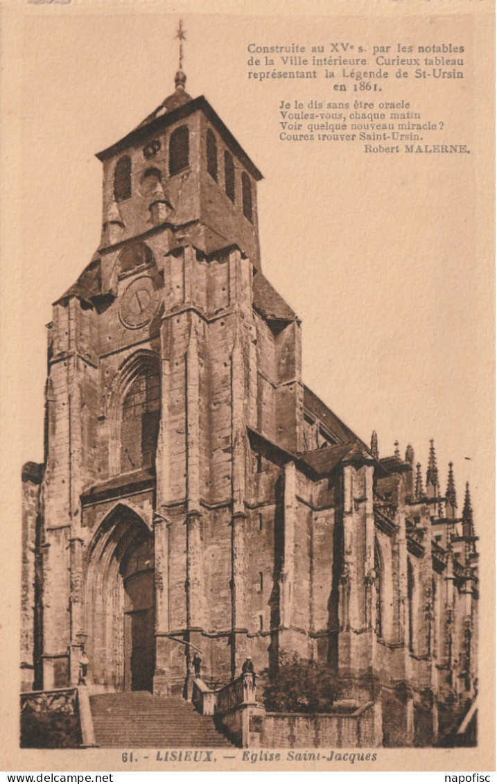 14-Lisieux  Eglise Saint-Jacques - Lisieux