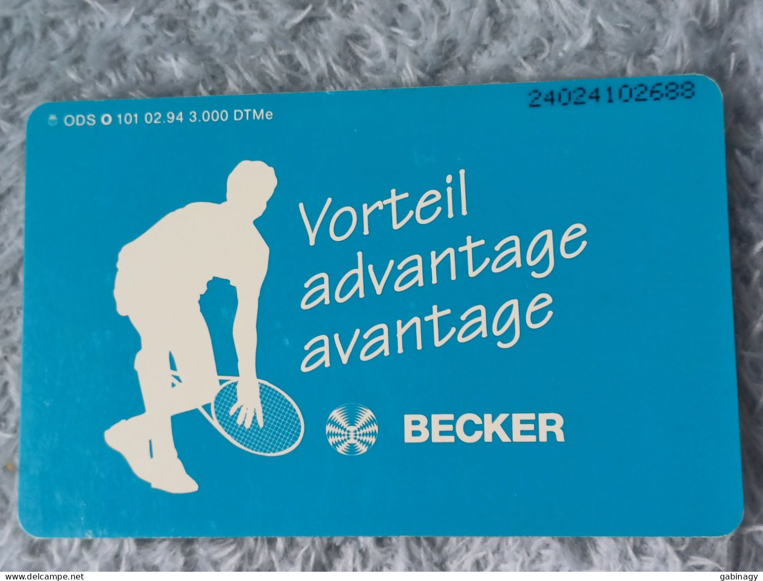 GERMANY-1121 - O 0101 - Becker-Antriebe GmbH (Tennisspieler-Silhouette) - 3.000ex. - O-Series : Séries Client