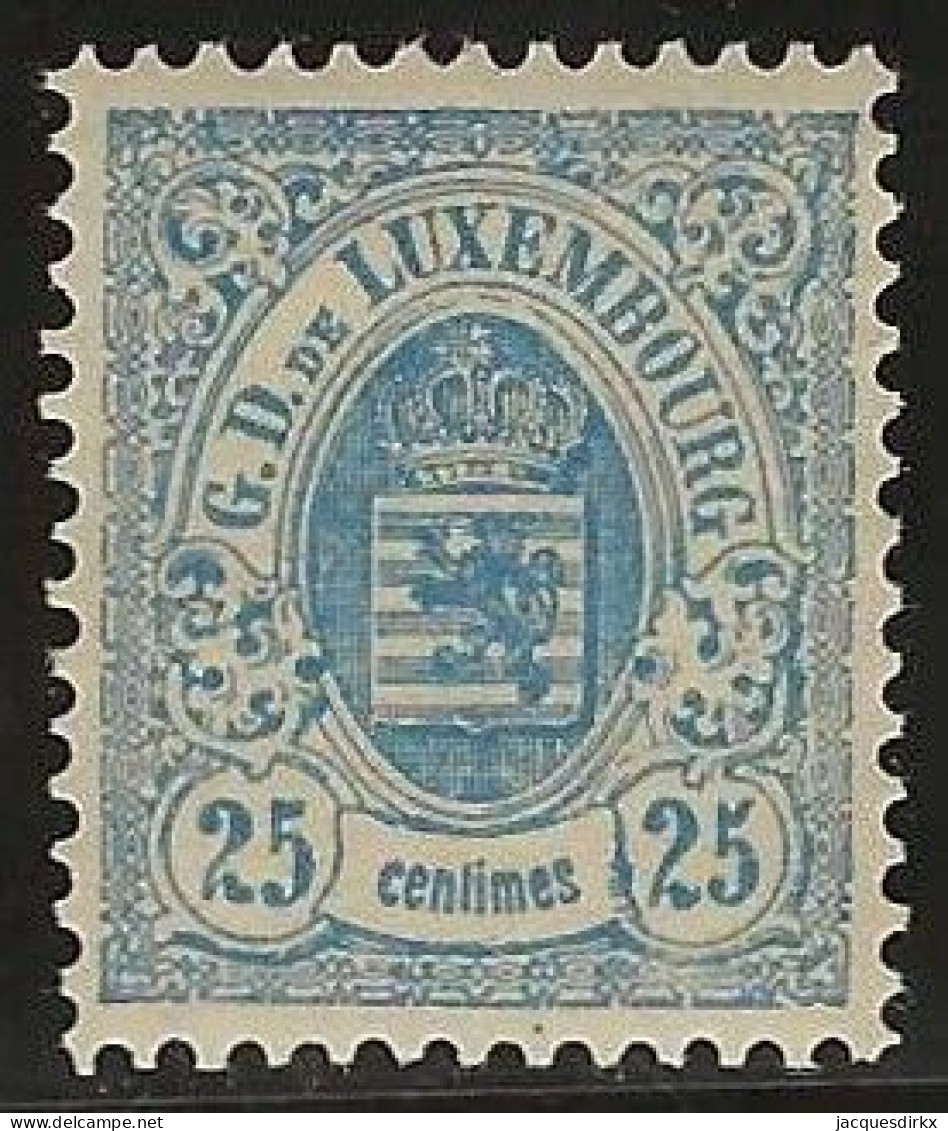 Luxembourg  .  Y&T   .   45a  (2 Scans)  .  Perf. 12½      .   **    .    Neuf Avec Gomme Et SANS Charnière - 1859-1880 Wappen & Heraldik