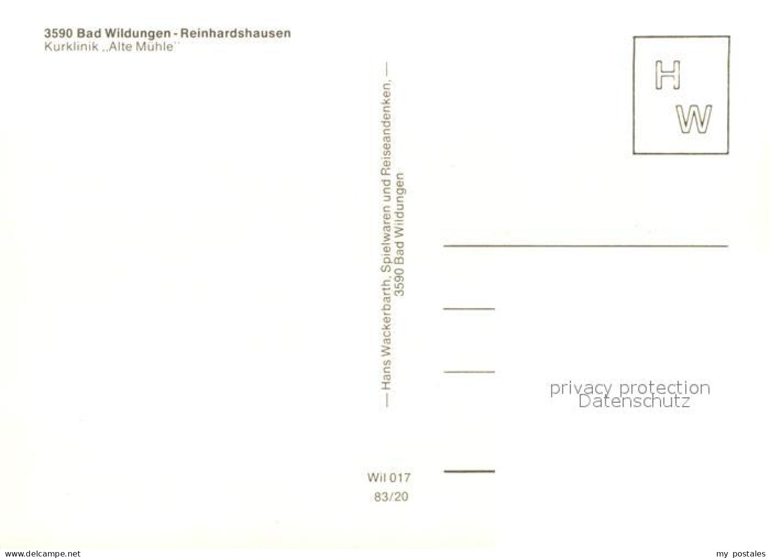 72931466 Reinhardshausen Kurklinik Alte Muehle Bad Wildungen - Bad Wildungen