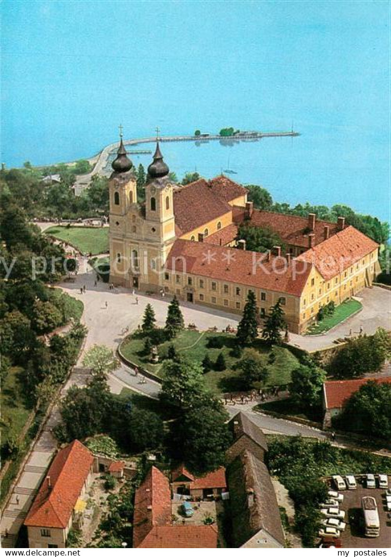 72931407 Tihany Fliegeraufnahme Abteikirche  Ungarn - Hungary