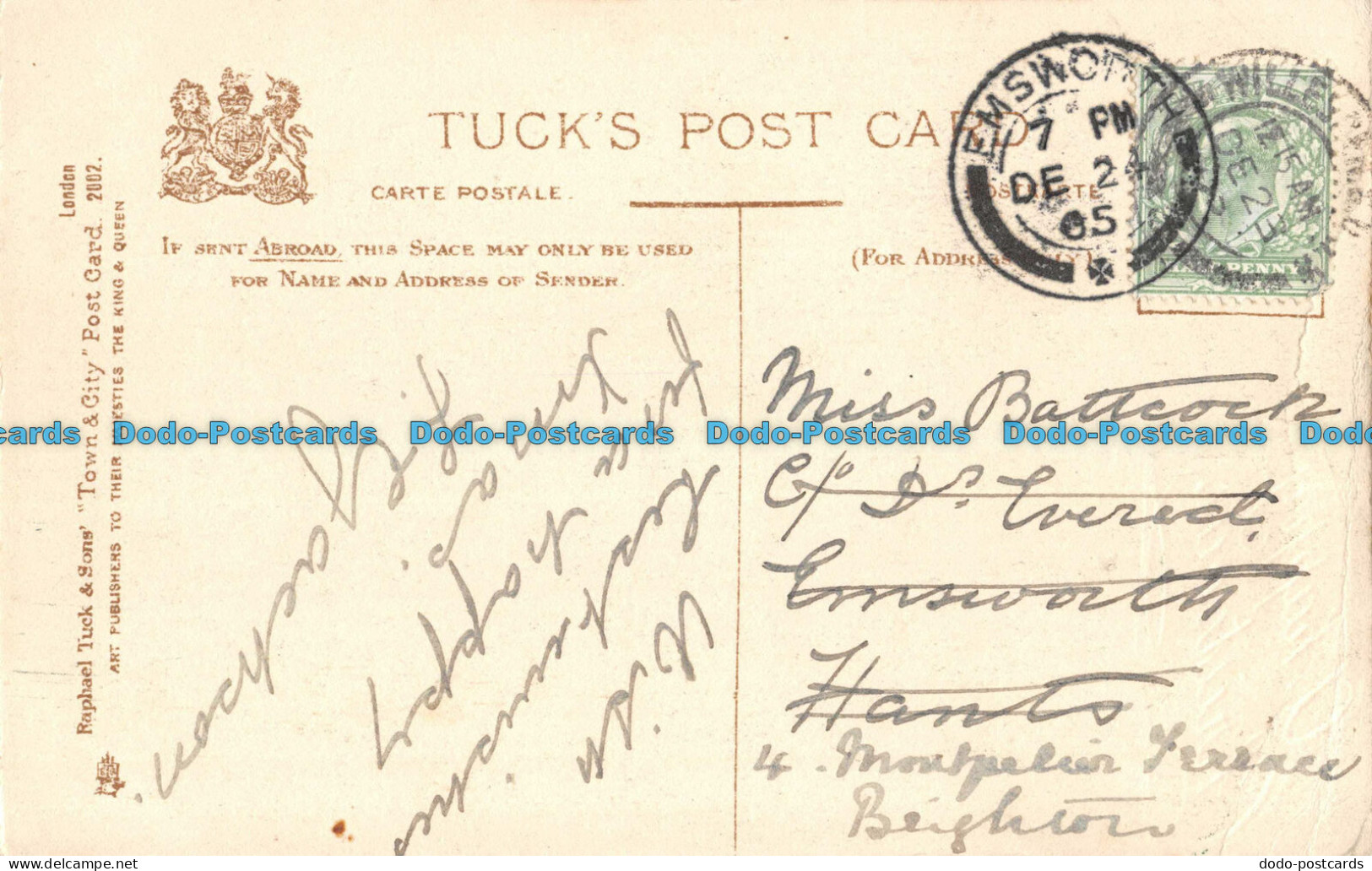 R088160 A Happy Christmas. London. Nelsons Column. Tuck. Town And City Post Card - Other & Unclassified