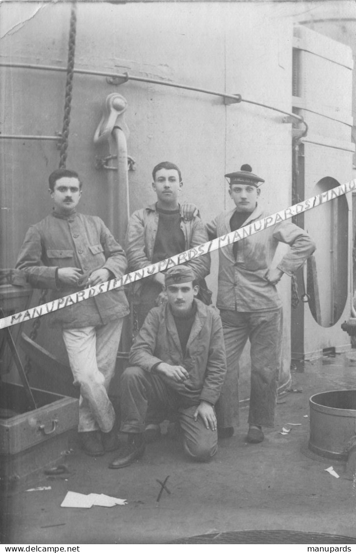 1920 / CARTE PHOTO / ECOLE DES MECANICIENS / MARINE / TOURVILLE - Schiffe